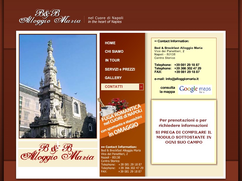 Bed&B Napoli economici, Bed & Breakfast Napoli centro storico, Bed and Breakfast Napoli tariffe basse